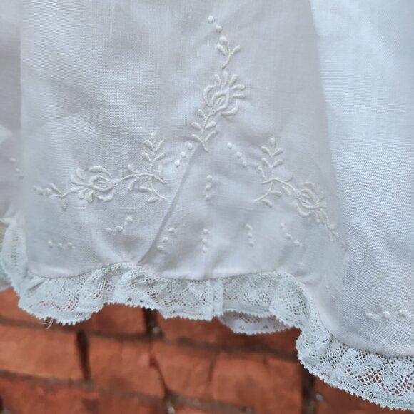 Vintage Feltman Brothers Pale Pink Embroidered Dress & Slip Size 9 months - Picture 6 of 8